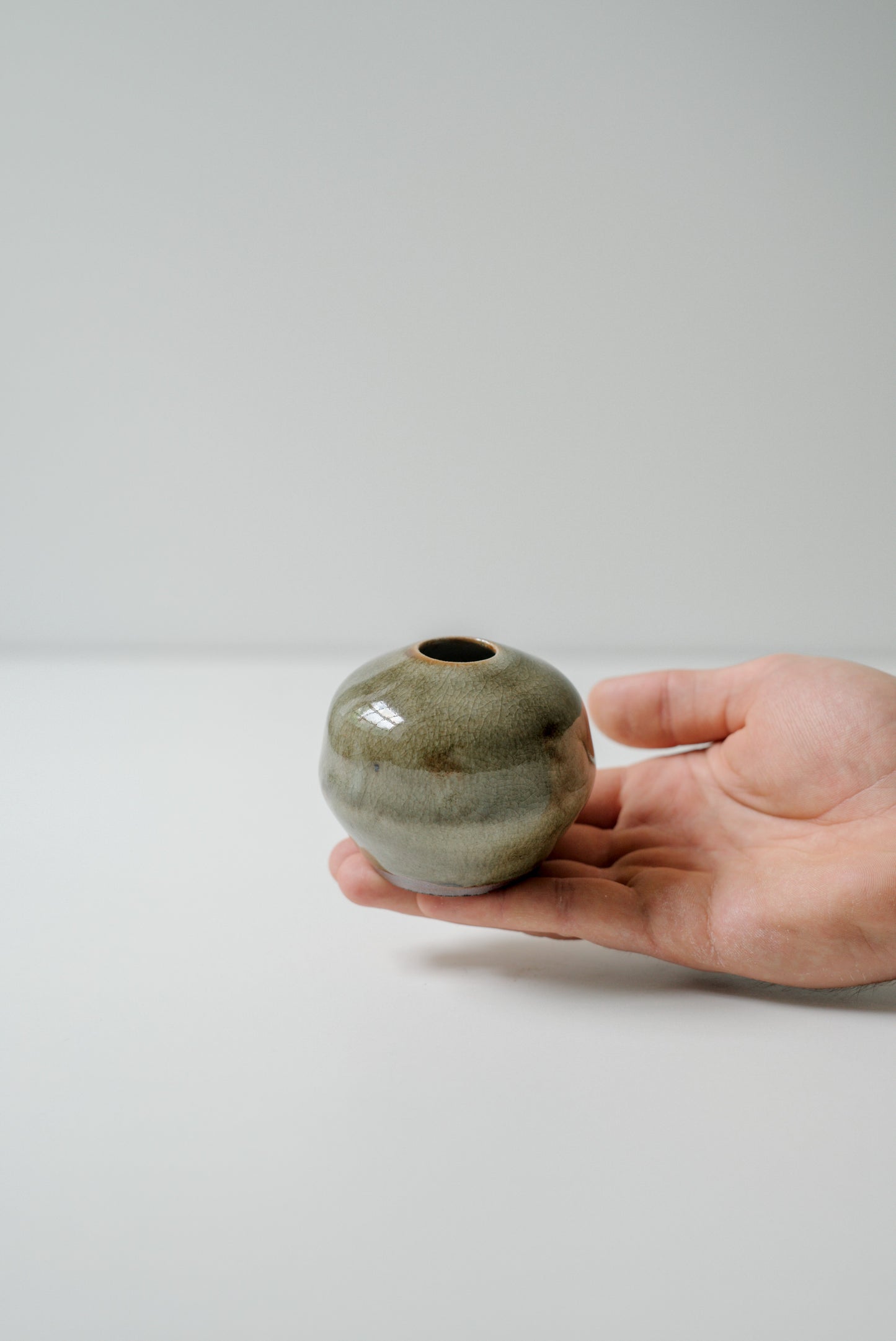 Drippy Celadon Vase #26109