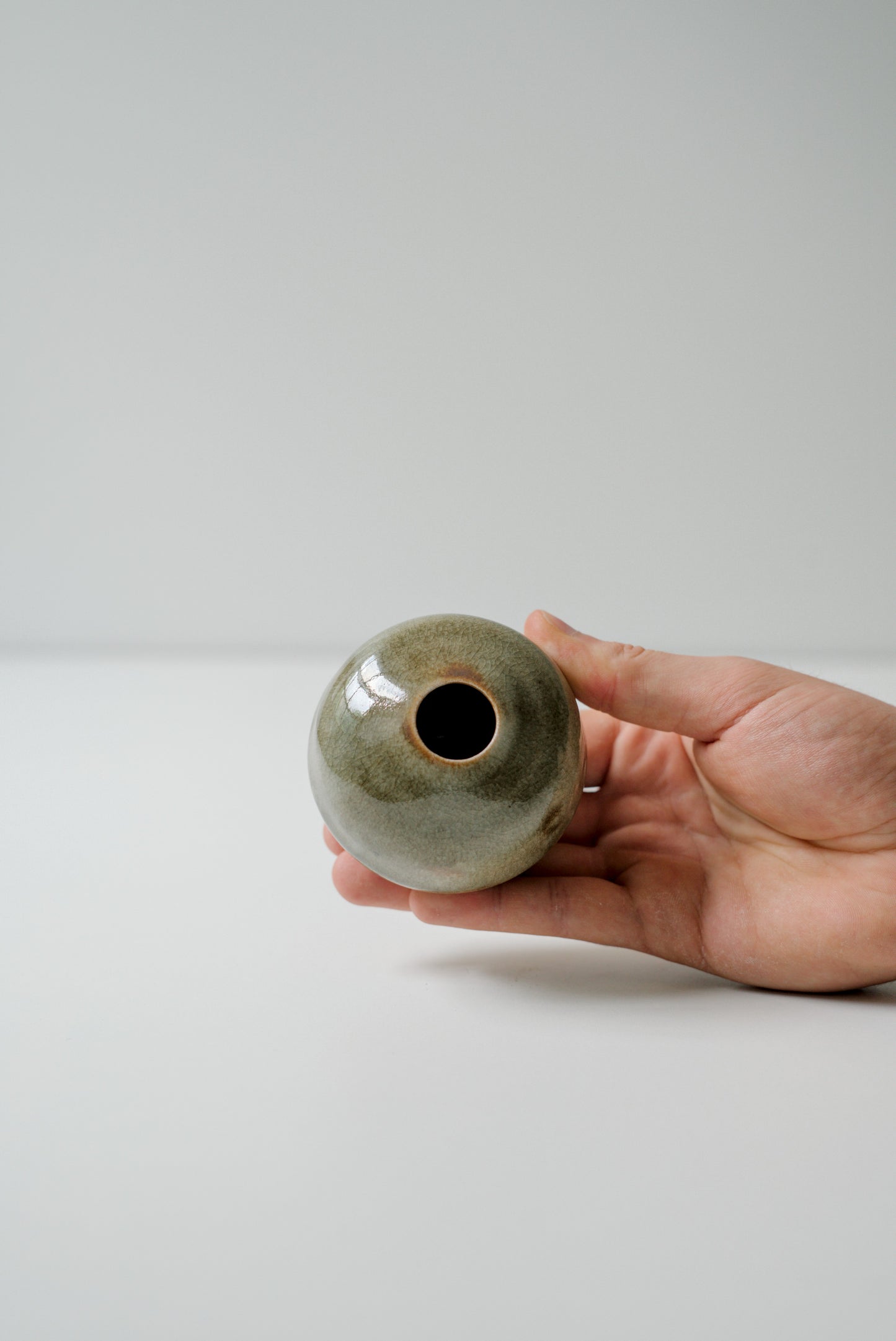 Drippy Celadon Vase #26109