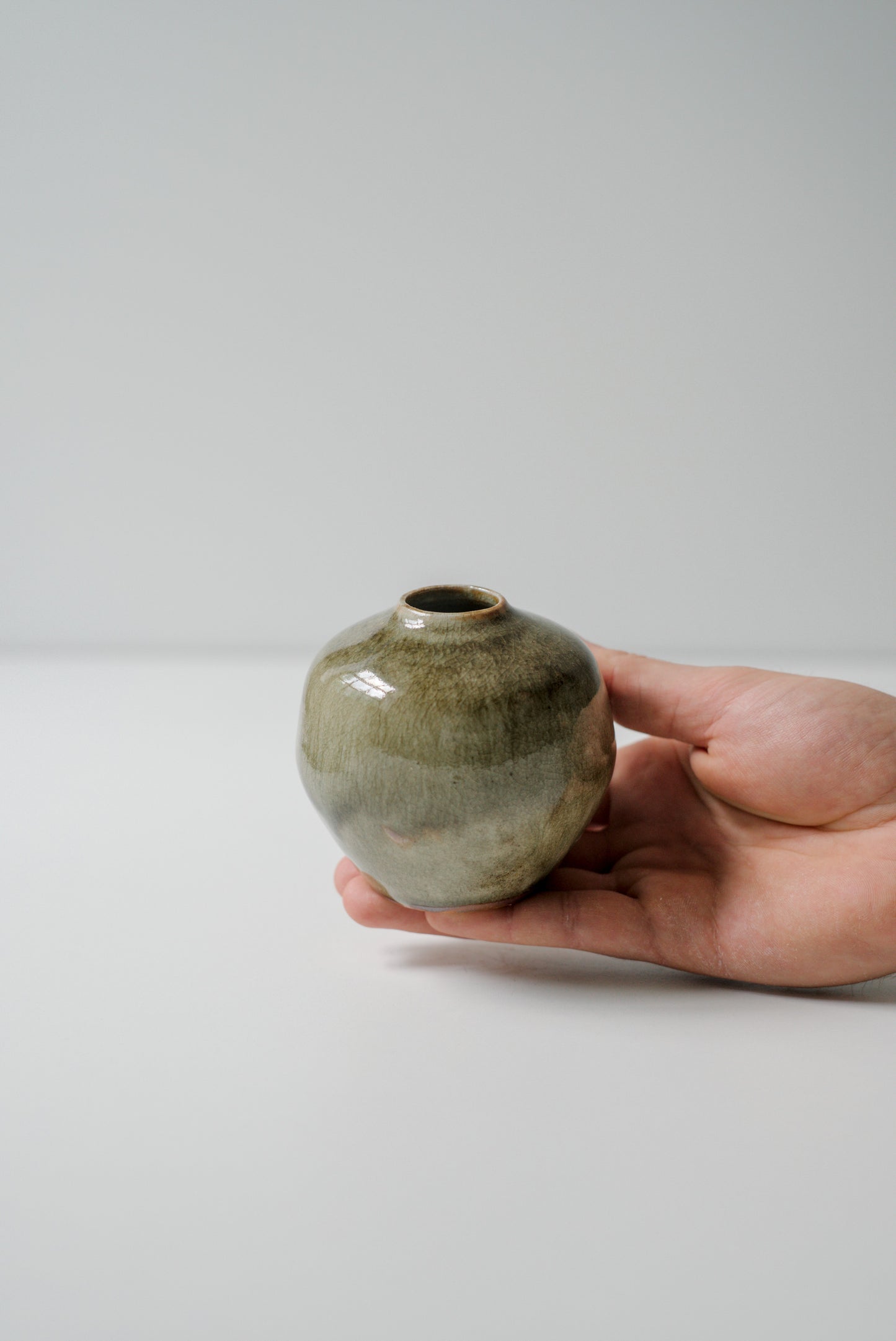 Drippy Celadon Vase #26113