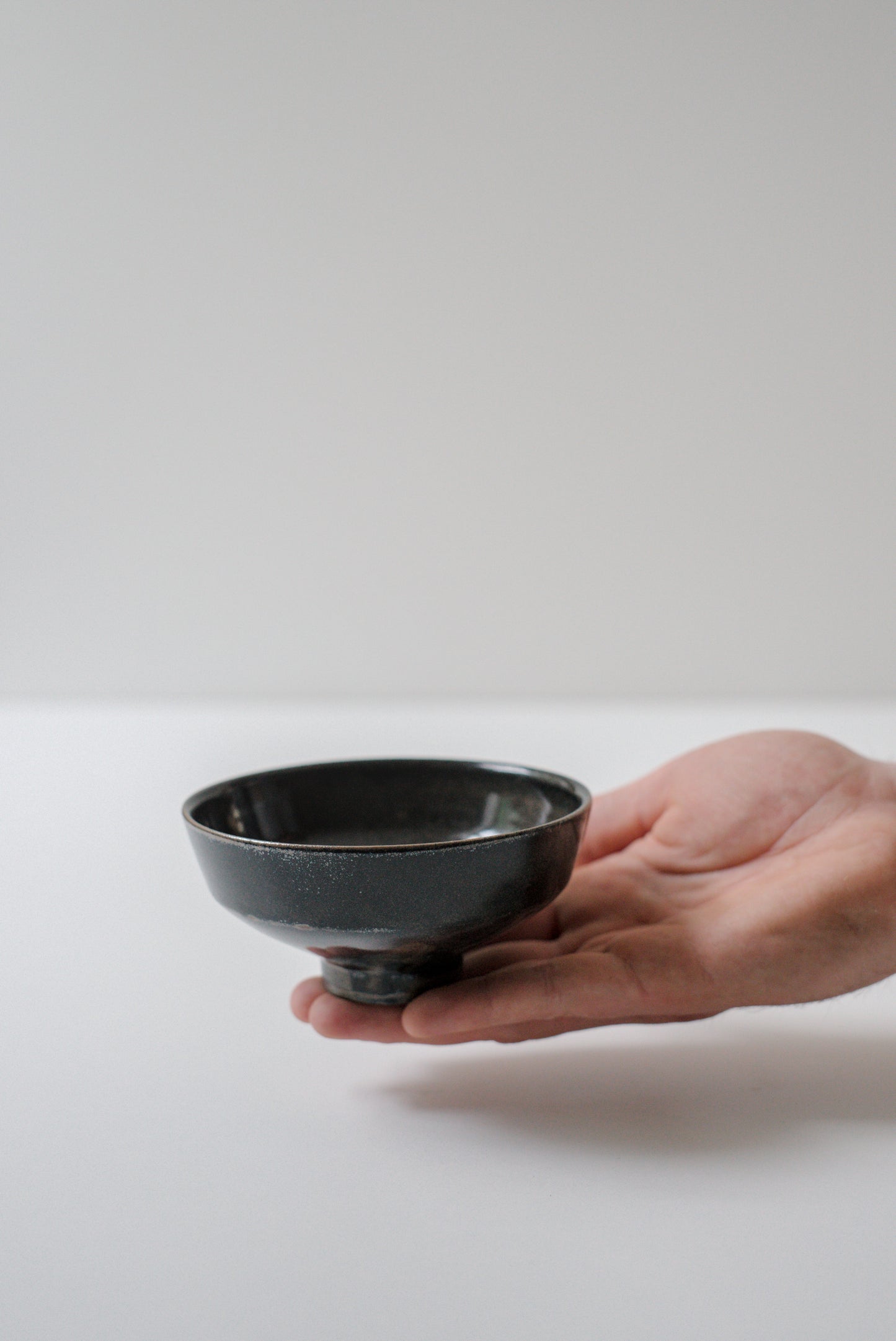 Dark Slipped Teabowl #26512