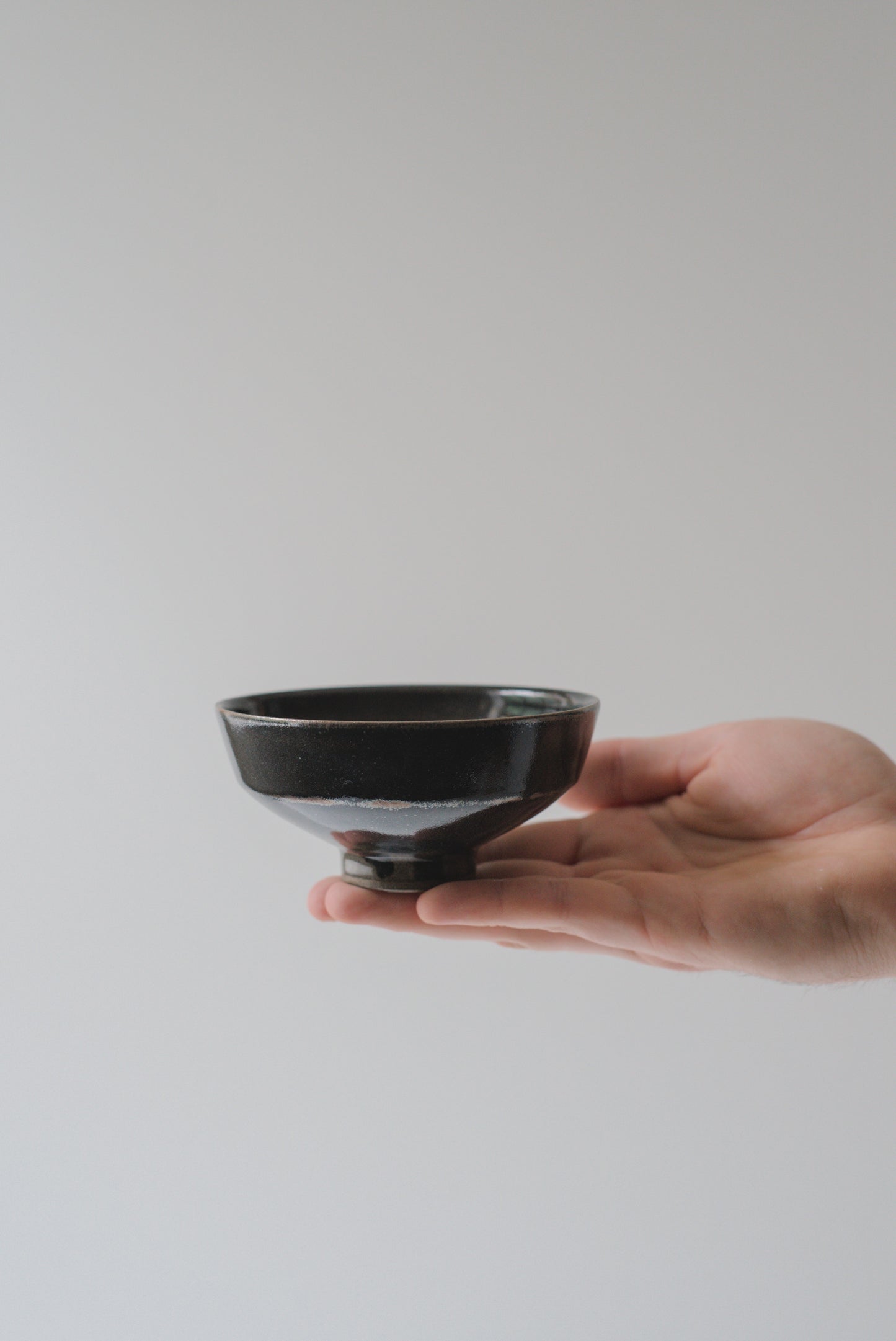 Dark Slipped Teabowl #26512