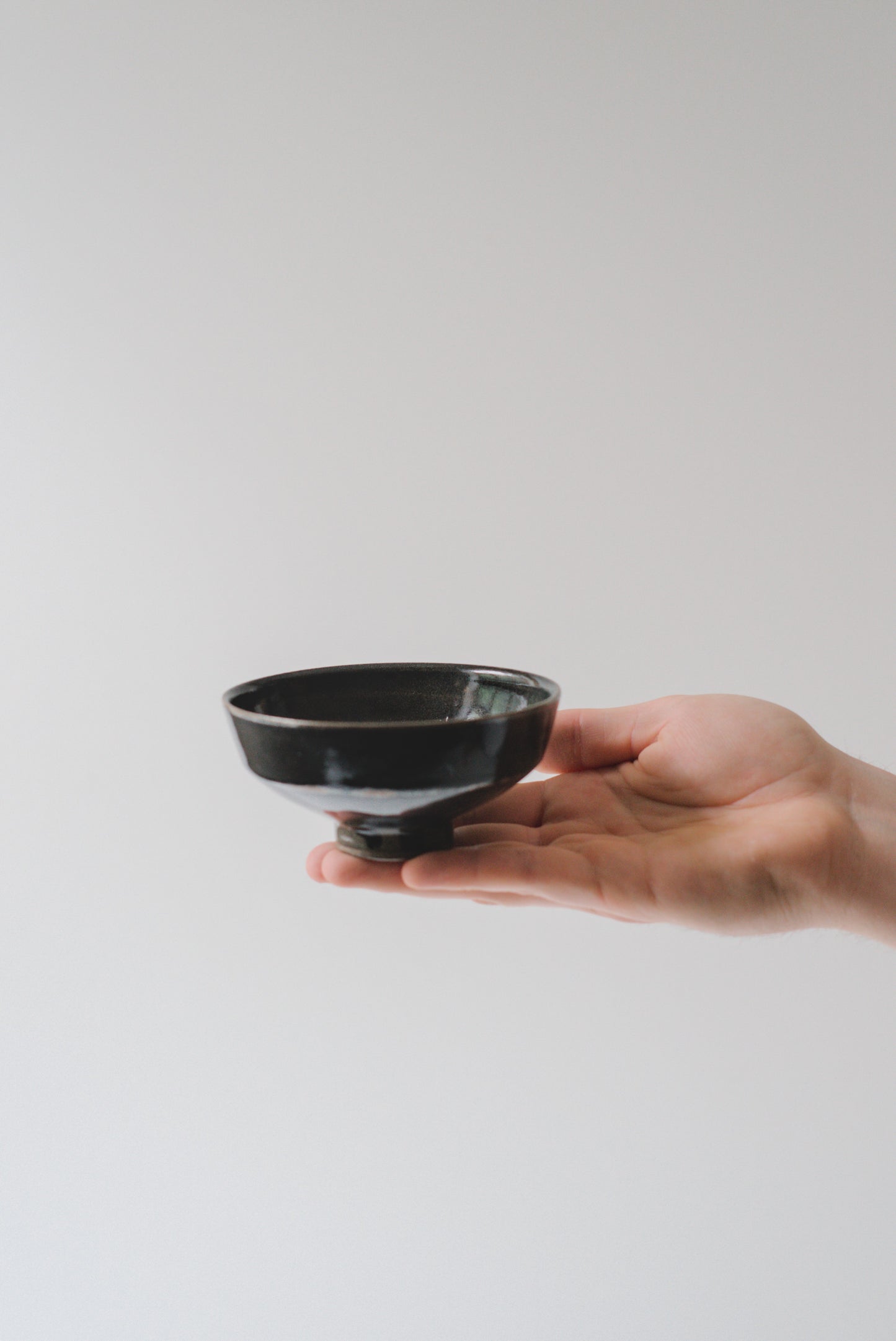 Dark Slipped Teabowl #26512