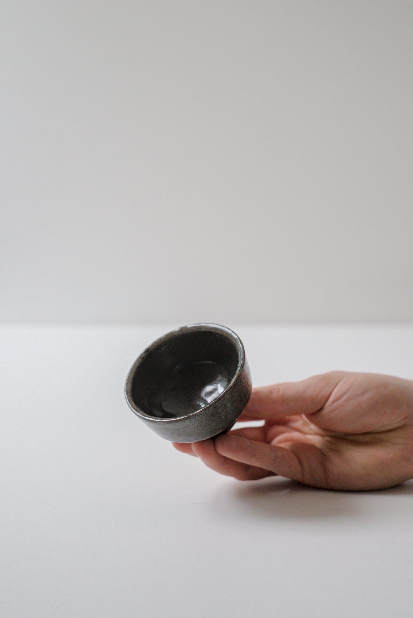 Dark Slipped Teabowl #26513