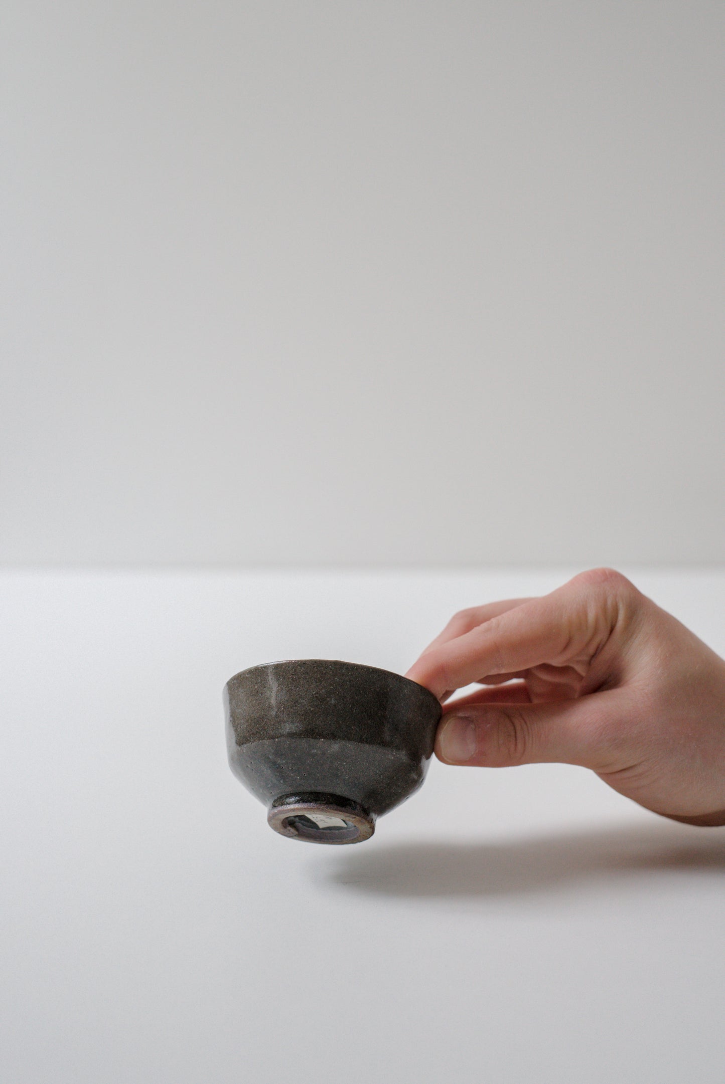 Dark Slipped Teabowl #26513