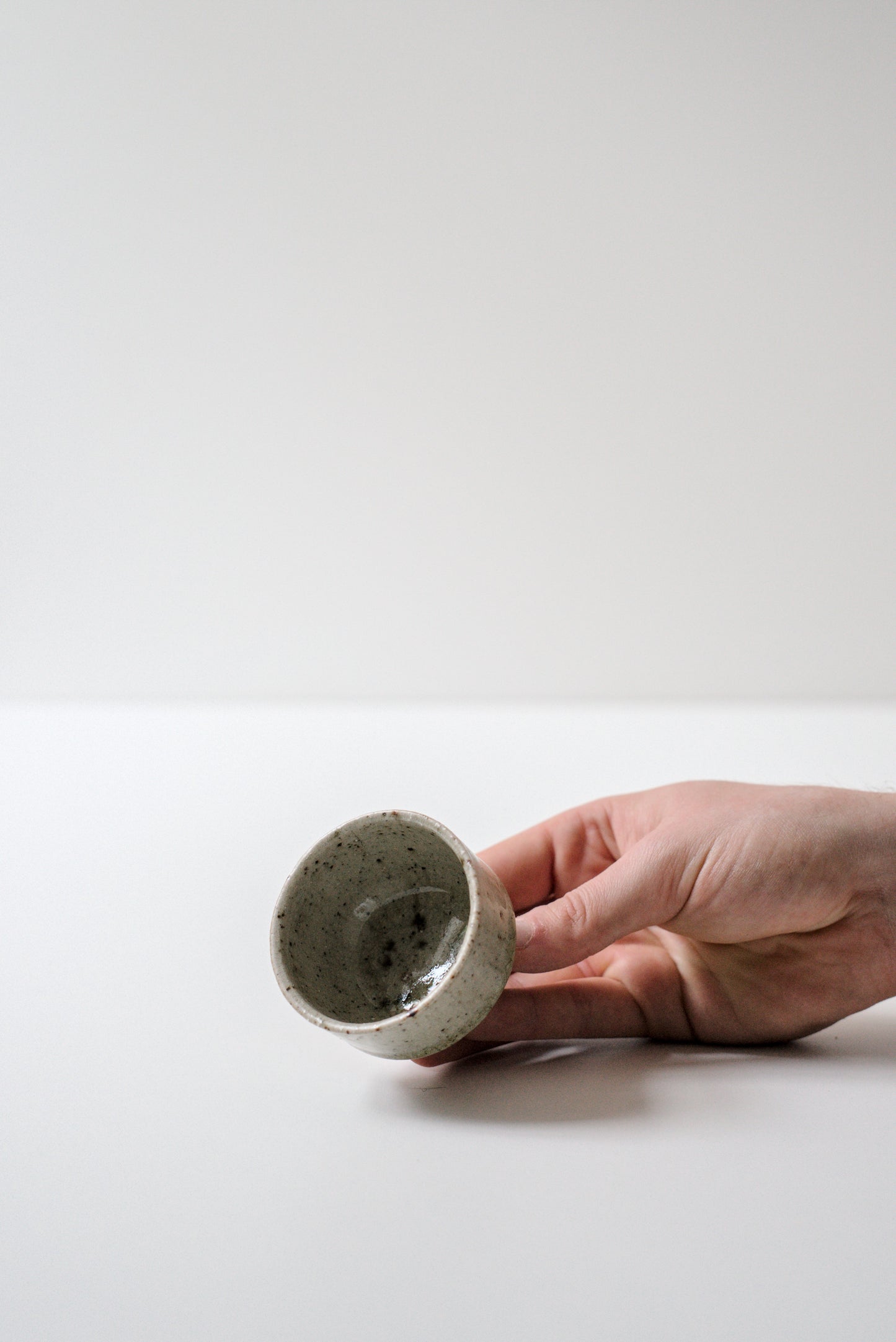 Spotted Ash Glaze Teabowl #26514